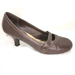 Seychelles Brown Mary Jane Mid Heel Pump -8-